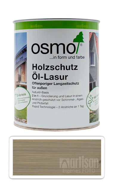 Osmo Holzschutz Öl-Lasur Eco Produkt Holzfarbe außen Garten Holz Öl Basaltgrau