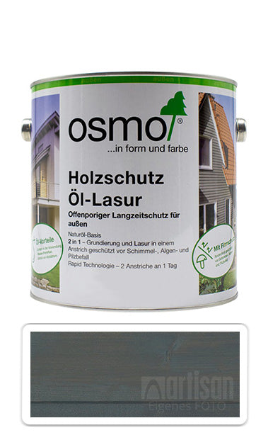 Osmo Holzschutz Öl-Lasur Eco Produkt Holzfarbe außen Garten Holz Öl Quarzgrau
