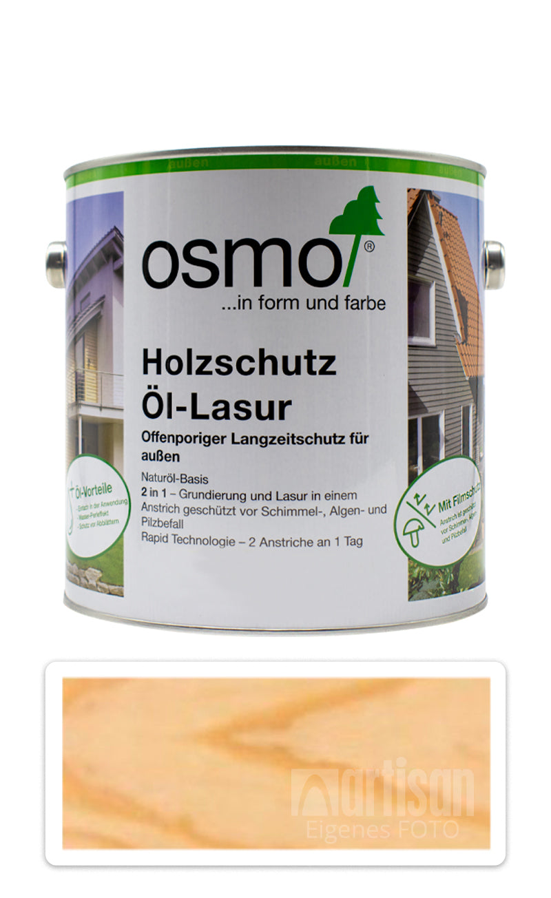 Osmo Holzschutz Öl-Lasur Eco Produkt Holzfarbe außen Garten Holz Öl Farblos Matt
