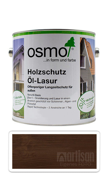 Osmo Holzschutz Öl-Lasur Eco Produkt Holzfarbe außen Garten Holz Öl Nussbaum