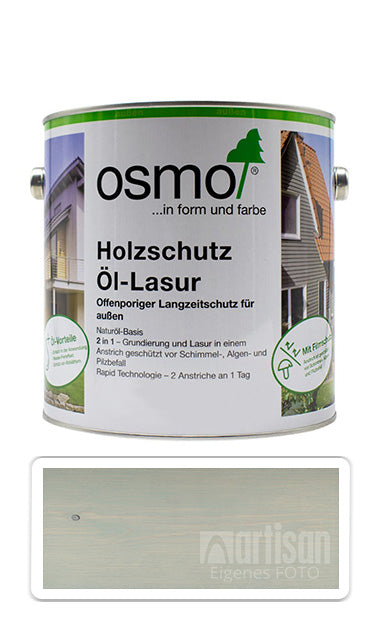 Osmo Holzschutz Öl-Lasur Eco Produkt Holzfarbe außen Garten Holz Öl Perlgrau