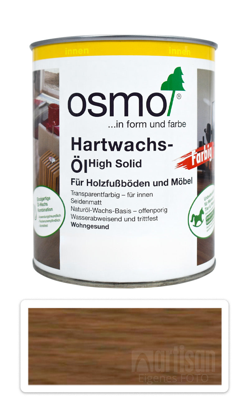 OSMO Hartwachs-Öl Farbig für Innenräume 0,75 l Schwarz 3075