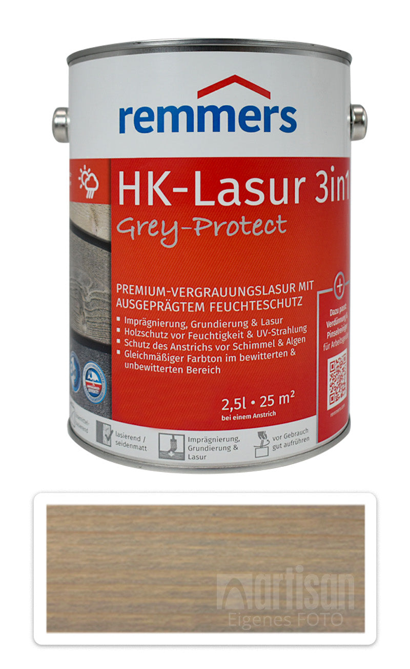 Remmers HK-Lasur 3in1 Grey-Protect Holzlasur außen pergolen dächer Silbergrau