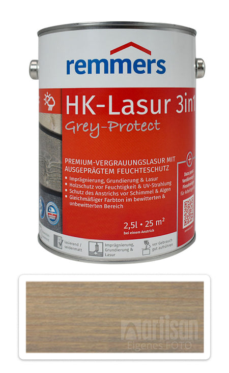 Remmers HK-Lasur 3in1 Grey-Protect Holzlasur außen pergolen dächer Silbergrau