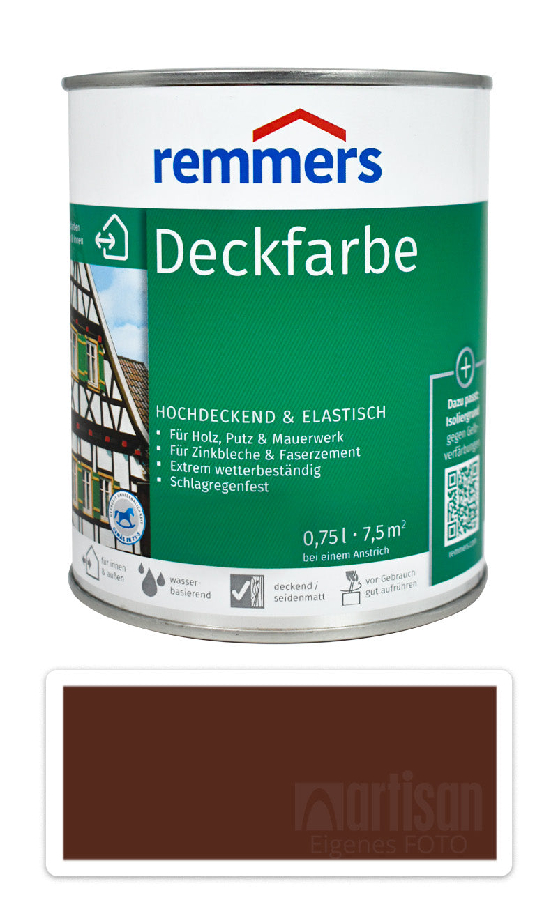 Remmers DF Deckfarbe dächer holz fassaden Holzfarbe außen UV-beständige Nussbraun