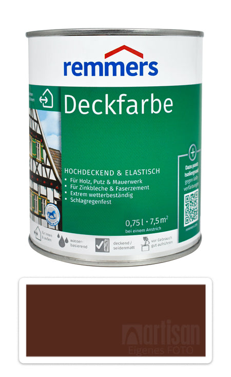 Remmers DF Deckfarbe dächer holz fassaden Holzfarbe außen UV-beständige Nussbraun