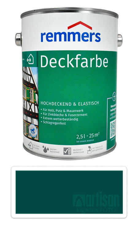 Remmers DF Deckfarbe dächer holz fassaden Holzfarbe außen UV-beständige Flaschengrün