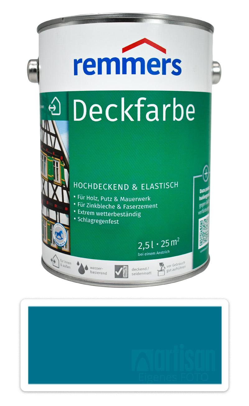 Remmers DF Deckfarbe dächer holz fassaden Holzfarbe außen UV-beständige Friesenblau