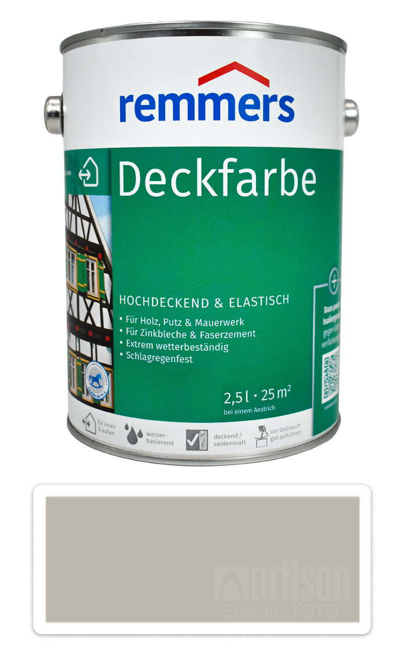 Remmers DF Deckfarbe dächer holz fassaden Holzfarbe außen UV-beständige Hellgrau
