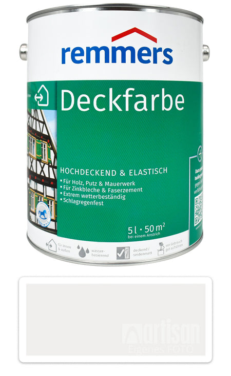 Remmers DF Deckfarbe dächer holz fassaden Holzfarbe außen UV-beständige Weiss