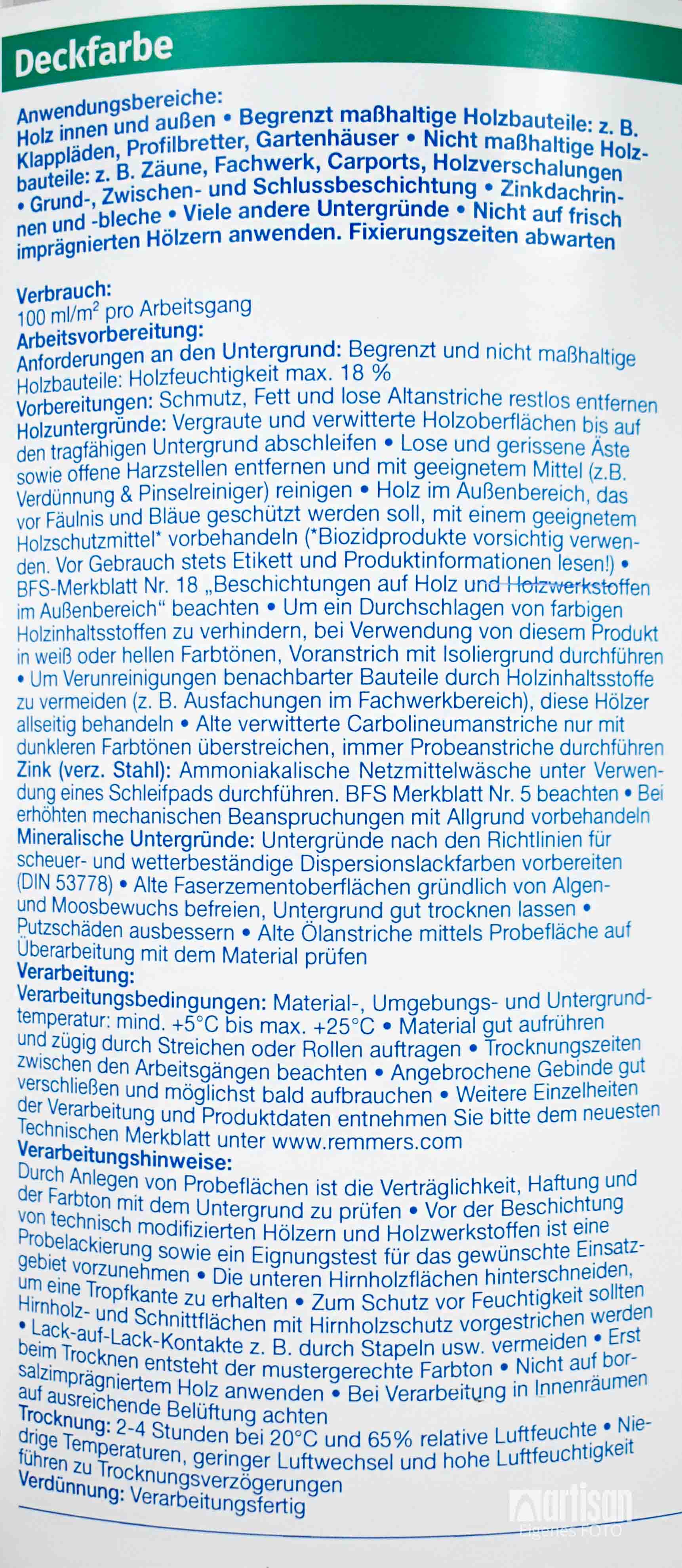 remmers deckfarbe weiß