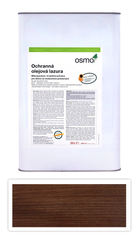 Osmo Holzschutz Öl-Lasur Eco Produkt Holzfarbe außen Garten Holz Öl Palisander