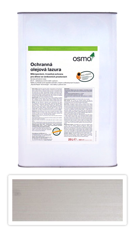 Osmo Holzschutz Öl-Lasur Eco Produkt Holzfarbe außen Garten Holz Öl Weiss